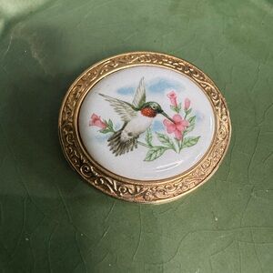 Vintage Avon Summersong Hummingbird Brooch and Pendant